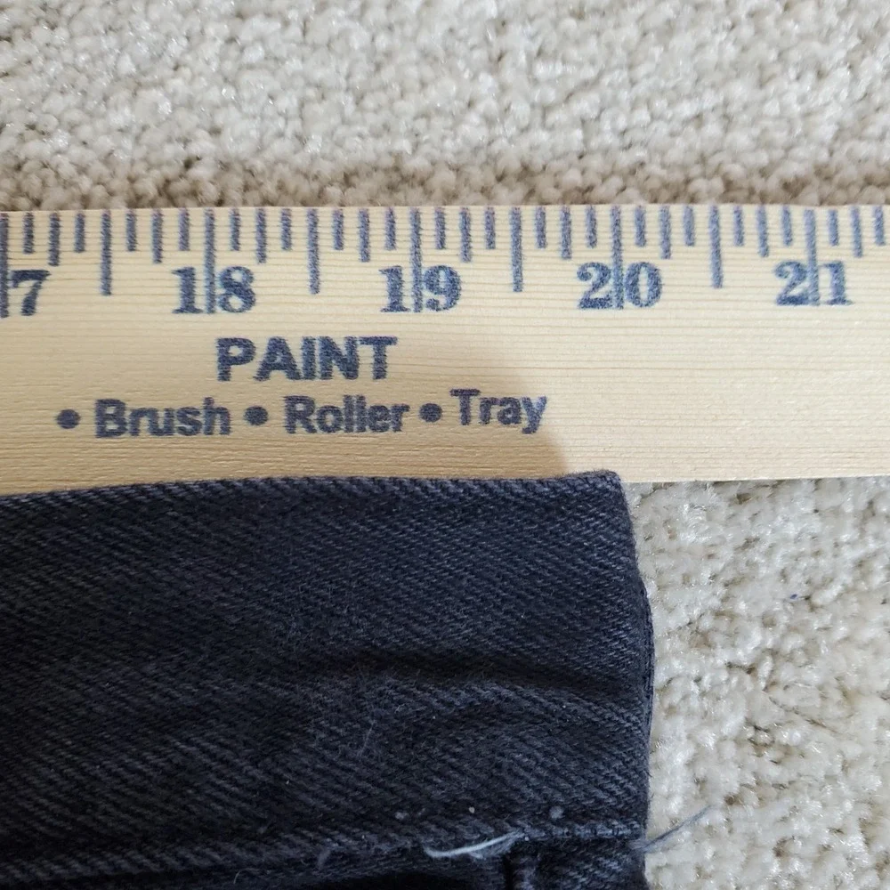 LEVIS 501 Men's 42X32 ACTUAL MEASURE 40X30‎ Black Jeans Straight Button Fly Y2K